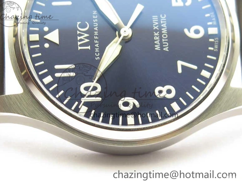 MIROTIME 0406 MARK XVIII Le Petit Prince IW327004 SS FKF 1:1 Best Edition Blue Dial On Brown Leather Strap Trendsetting 7117